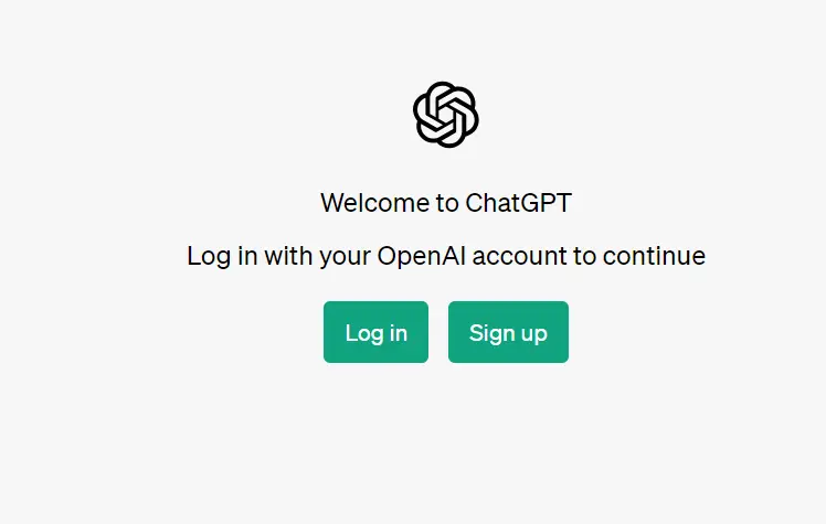 how to login chatgpt